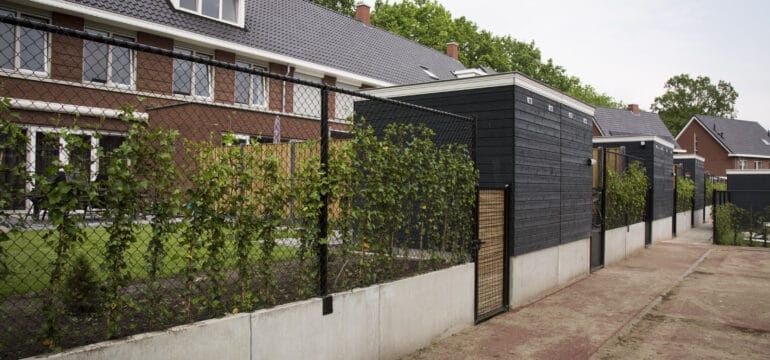 Hoogteverschil in Tilburg opgevangen met keerwanden Bosch Beton