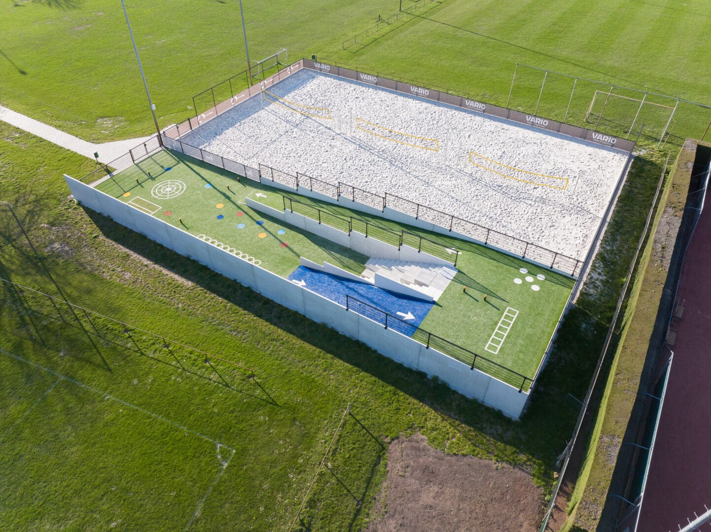 Keerwanden voor nieuw multifunctioneel sportpark