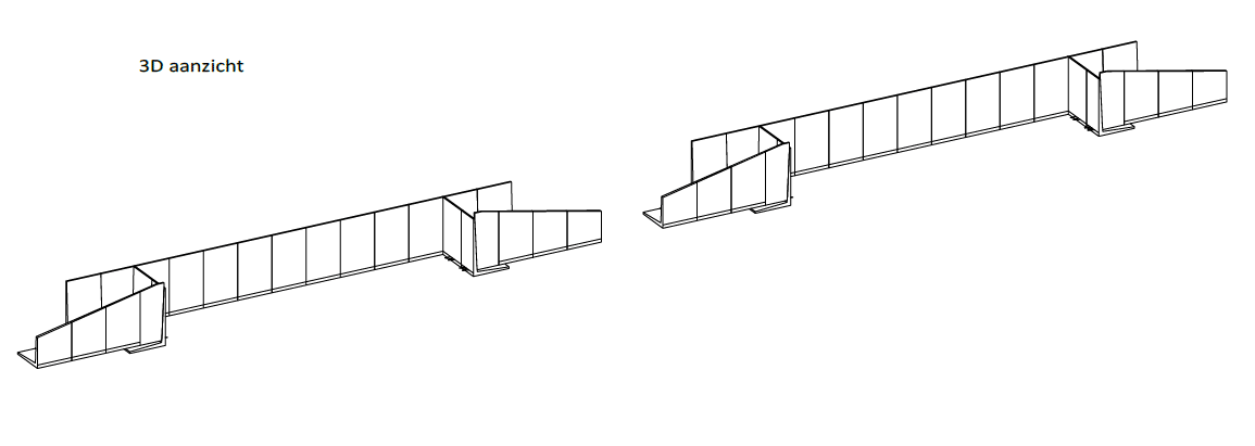 Bosch Beton - Special keerwanden voor appartementencomplex ‘De Jonkvrouw’ in Geldrop 3D aanzicht