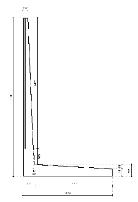 Murs de soutènement L (sans talon)