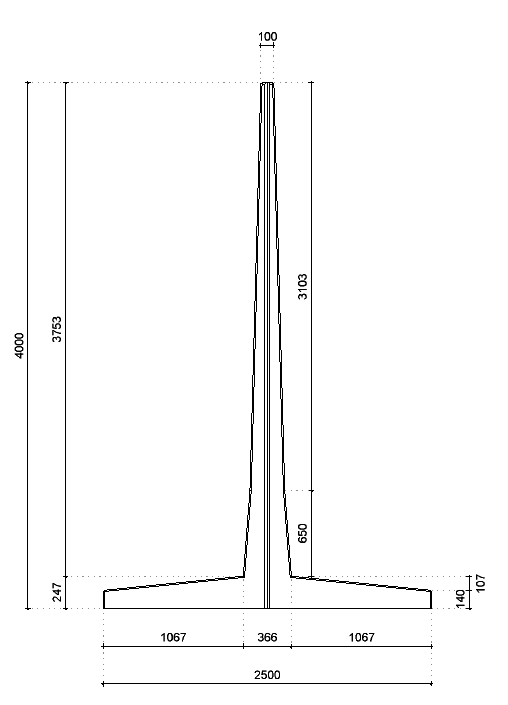 Murs de soutènement T